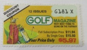 Kupon rabatowy numerowany Czasopismo Golf