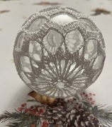 Bombka choinkowa 1 sztuka średnica 10cm Ręcznie robiona na szydełku 