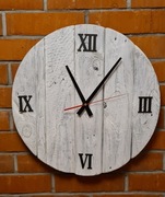 ZEGAR ŚCIENNY, STARE DREWNO, RUSTYKALNY, BOHO