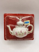 Czajnik imbryk kolekcjonerski miniatura porcelain art Vintage 