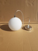 Lampa wisząca KULKA KULA 15cm BIAŁY MAT szkło MURANO GLASS