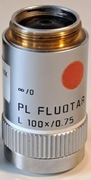 Obiektyw mikroskopowy  LEICA PL FLUOTAR 100x/0.75, stan bardzo dobry