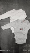 H&M Body kopertowe z długim rękawem,rozm 56