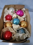 Bombki choinkowe prl zestaw 3 k1