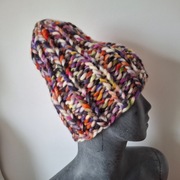 Czapka handmade beanie wełna merino
