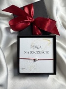 Bransoletka handmade perła na szczęście