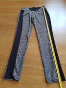 Legginsy sportowe, S/M, szaro-czarne