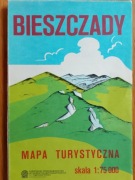 Bieszczady 1988 mapa turystyczna