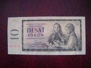 BANKNOT CZECHOSŁOWACJA 10 Koron 1960 r. seria S 84