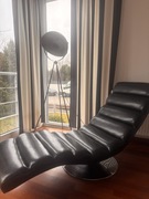 Leżanka typu Szezlong ze skóry, obrotowa