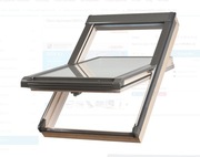 Okno dachowe z kołnierzem VSO E2 07 Enevi  drewniane  " velux " fakro "