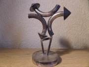 Figura metalowa srebrzona