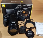 Nikon P1000 125x zoom optyczny, 4K + Gwarancja 6 miesięcy