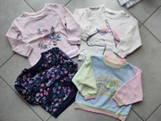 Komplet 4 bluz dla dziewczynki 92