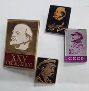 Przypinki Lenin- 4 sztuki