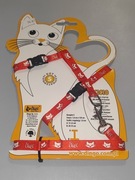 Szelki Dla Małego Kota Rozmiar S Dingo Czerwone Nowe [2]