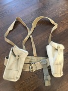 II Wojna Światowa / Armia Indyjska 1942 Zestaw pasów: ładownice i pas