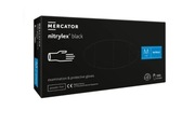Mercator Nitrylex Black Nitrylowe rękawiczki ochronne rozmiar M 100 szt.