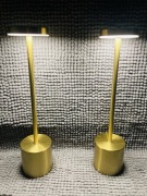Para lamp w złotym wykończeniu 34,5 cm wyskości