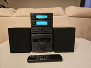 Wieża stereo JVC UX-A55R Vintage kaseta CD Tuner pilot oryginał 100% dziala