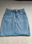 Denim jeansowa jasna spódnica spódniczka krótka mini