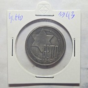 Stara Moneta Polska Getto Łódzkie 10 Marek 1943 r.