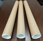 Tuby kartonowe 725x70mm + plastikowe denka - 5 szt.