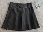 Nowa szara plisowana elegancka regulowana spódnica galowa wizytowa TU 122