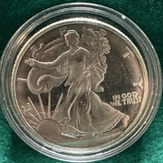 Srebrna moneta/medal 1oz, Liberty, In God we Trust