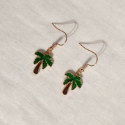 K314 Kolczyki wiszące Palmy 