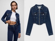 PULL&BEAR jeansowa kurtka crop NOWA denim L/40
