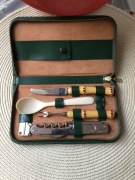 Kolekcjonerski zestaw sztućców kempingowych Solingen