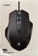 Przewodowa mysz gamingowa UINEER U6W. Nowa!