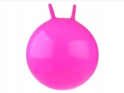 Piłka skoczek z uszami piłka do skakania 50 cm różowa OUTLET