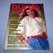 Burda Moden 3/1981 + wykroje Vintage Moda szycie krawiectwo patenty
