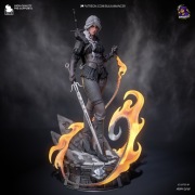 Figurka druk 3D żywica 12K " Ciri Wither 4 - F1047 " - 281 mm