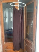 Massimo Dutti nowa sukienka maxi długa brązowa bieliźniana na ramiączkach