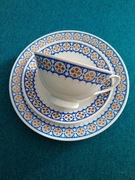 Zestaw porcelanowy oryginalne trio cudowny ornament Lettin vintage