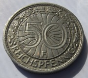 NIEMCY 50 Pfennig 1928F ŁADNA