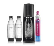 Saturator SodaStream Terra czarny + 2 butelki Fuse 1l + gaz