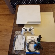PS3 Slim 500GB Limitowana wersja BIAŁA HEN 3.4.2 Pad Gry PKGi