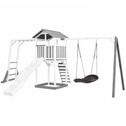 Plac Zabaw Drewniany Wieża z Huśtawką Drabinki Wspinaczkowe Zjeżdżalnia XLL