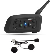 EJEAS V6 PRO+ INTERKOM MOTOCYKLOWY NA KASK MAX 1200M 6 OSÓB BT 5.1