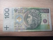 Banknot 100 zł. Kolekcjonerski. 