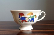 Kolekcjonerska filiżanka KRASNAL | Porcelana Karolina | PRL | bajkowy motyw