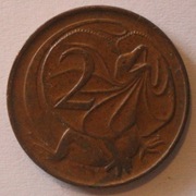 2 CENT - CENTY 1968 AUSTRALIA - RZADKOŚĆ