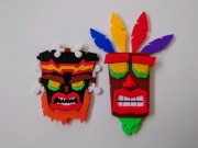 Crash Bandicoot Maski Aku Aku Uka Uka