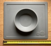 Komplet 2szt - silikonowy talerz / tacka + miska EzPz dla dziecka BLW