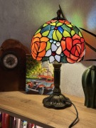 Piękna Lampa Tiffany ze szkła w stylu vintage retro