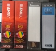 zestaw 45 kasetek VHS-C